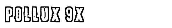 Pollux 9x font preview