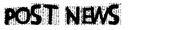 Post News font