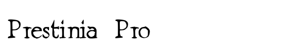 Prestinia Pro font