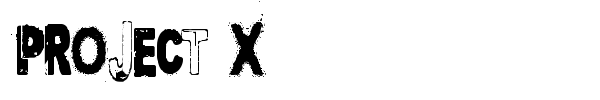 Project X font