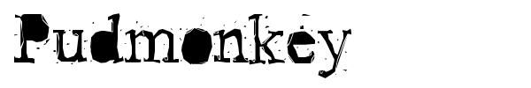 Pudmonkey font