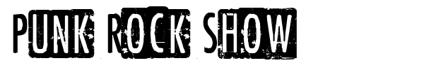 Punk Rock Show font preview