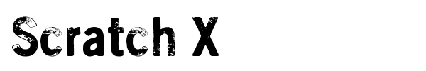 Scratch X font