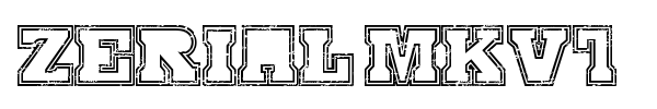 Serial MKV1 font