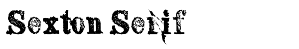 Sexton Serif font