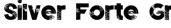 Silver Forte Grunge font
