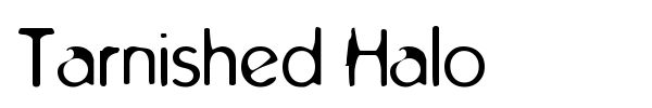Tarnished Halo font preview