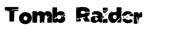 Tomb Raider font preview