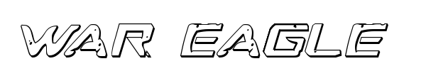 War Eagle font preview