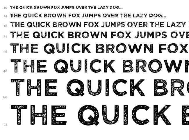 Wicked Grit font waterfall