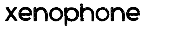 Xenophone font