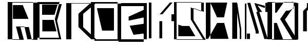 Abstract Abomination font preview