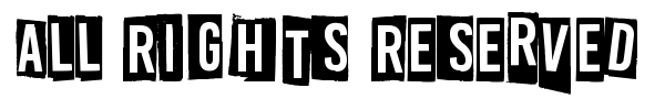 All Rights Reserved font
