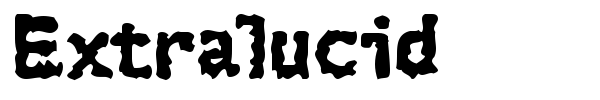 Extralucid font preview