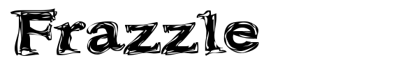 Frazzle font preview