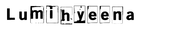Lumihyeena font
