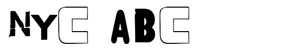 NYC ABC font