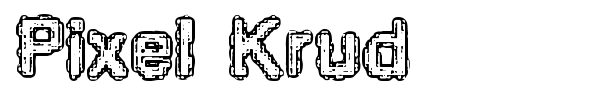 Pixel Krud font preview
