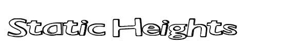 Static Heights font preview