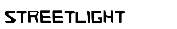 Streetlight font