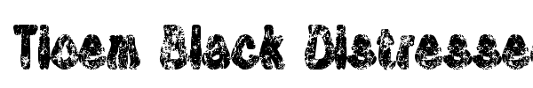 Tioem Black Distressed font preview