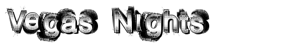 Vegas Nights font preview