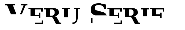 Veru Serif font preview