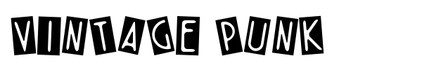 Vintage Punk font