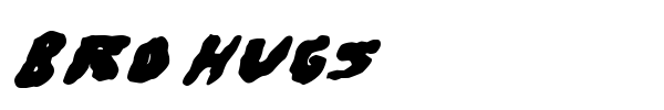 Bro Hugs font