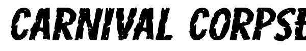 Carnival Corpse font
