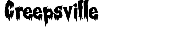 Creepsville font