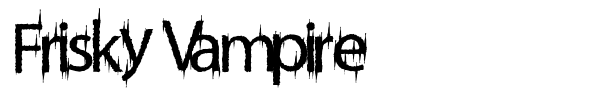 Frisky Vampire font preview