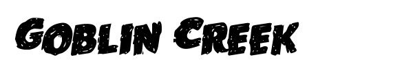 Goblin Creek font