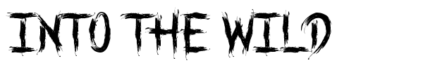 Into the Wild font