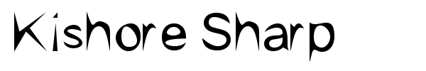 Kishore Sharp font preview