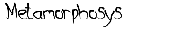 Metamorphosys font preview