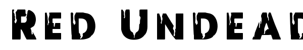 Red Undead font