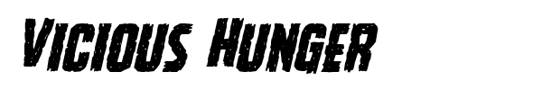 Vicious Hunger font