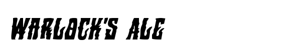 Warlock's Ale font preview
