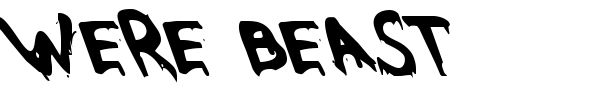 Were Beast font preview