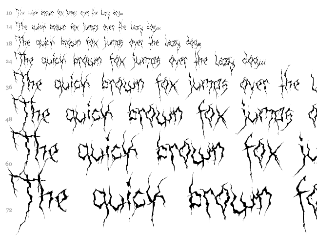 Xxii Ultimate Black Metal Font Fancy Horror Fonts Fontzzz Com