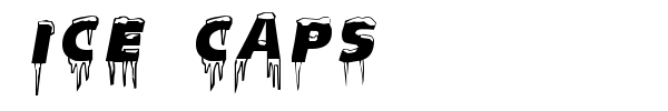 Ice Caps font preview