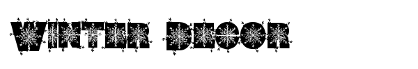 Winter Decor font