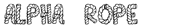 Alpha Rope font