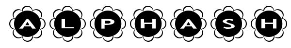 AlphaShapes flowers font