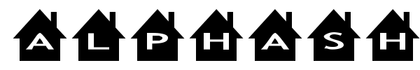 AlphaShapes houses font