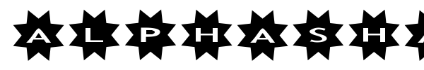 AlphaShapes stars 3 font