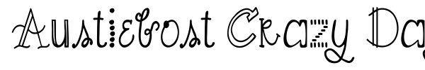 Austiebost Crazy Days font