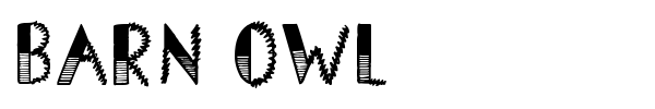Barn Owl font