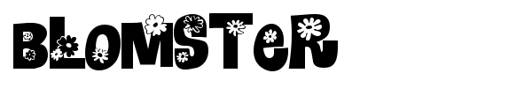 Blomster font preview